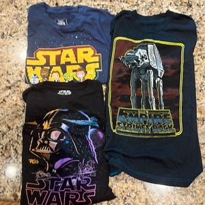 Lot of three Star Wars T-shirts